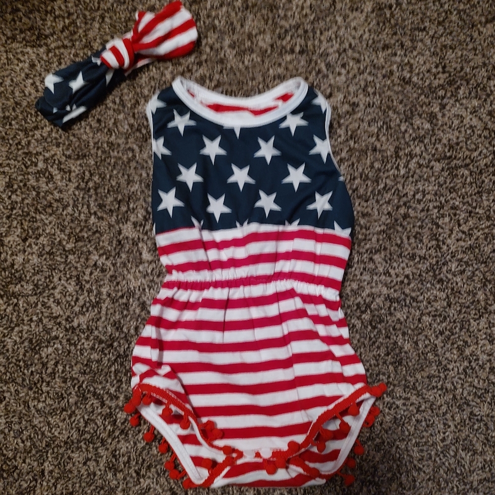 Baby Girls 4th of July Outfit